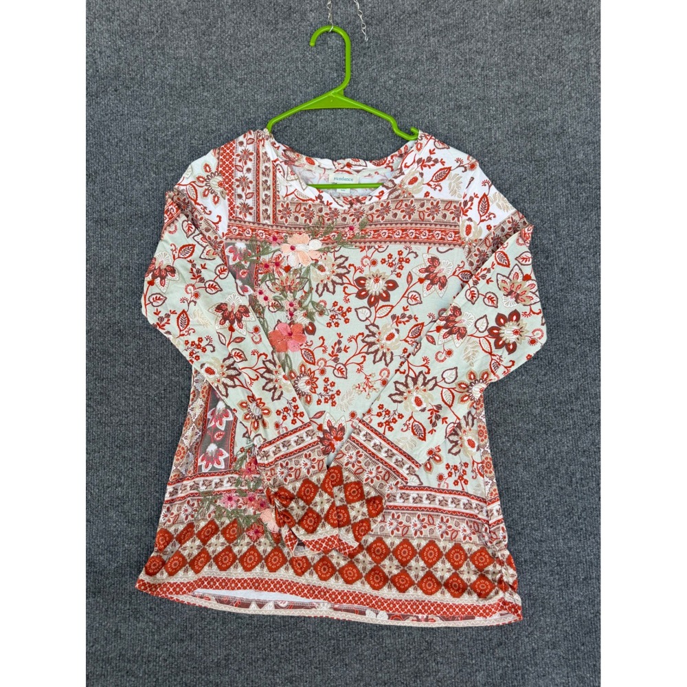 SUNDANCE women's floral top size small